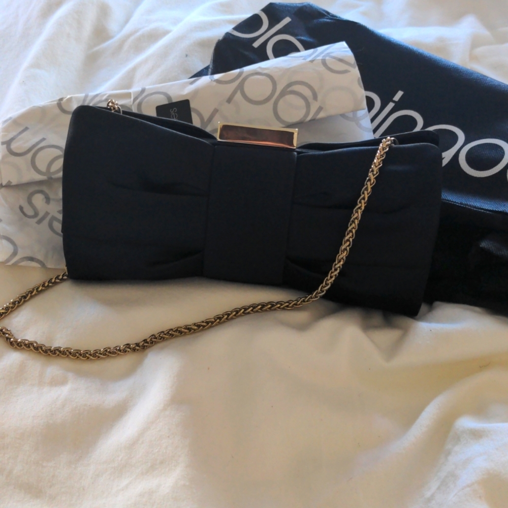 Sandra Roberts satin clutch